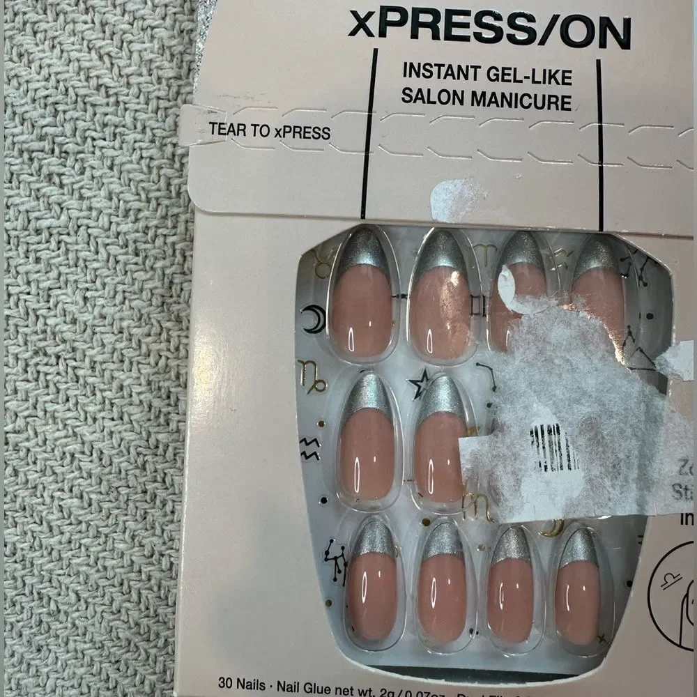 OPI Press On Manicure Nail Sets 2 Pack Pink French Green
